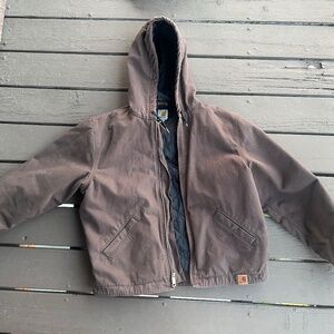 CARHARTT MENS BROWN QUILTED LINED JACKET SIZE LARGE | O1